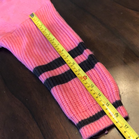 💗Express Mock turtleneck Preppy Dolman sleeve blue band detail sweater - Picture 9 of 10